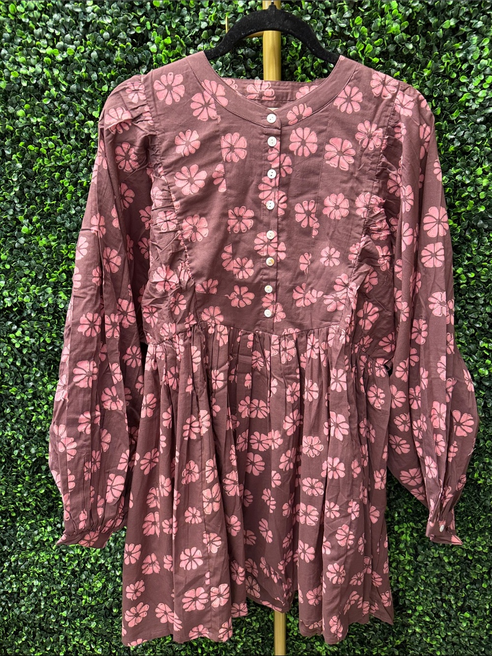 DAUGHTERS OF INDIA ANIKA MINI DRESS PINK COSMOS - L - Picture 3 of 12